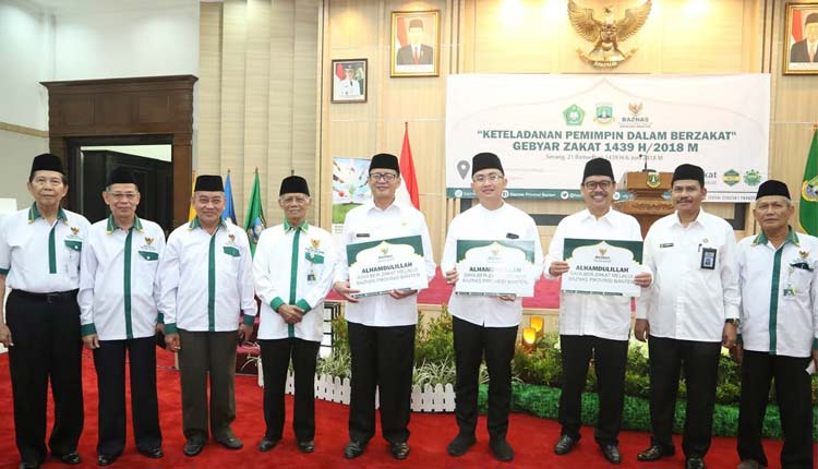 Gebyar Zakat Banten 1439 2018 Gubernur Banten Wahidin Halim